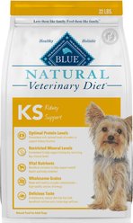Blue Buffalo Natural Veterinary Diet KS Kidney Support Dry Dog Food, 22-lb bag slide 1 of 9