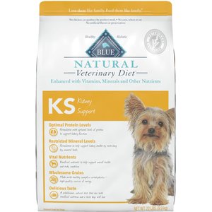 Blue Buffalo Natural Veterinarian Diet KS Kidney Support Dry Dog Food, 22-lb bag