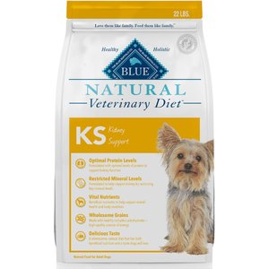 Blue Buffalo Natural Veterinary Diet KS Kidney Support Dry Dog Food, 22-lb bag