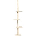 Cat Craft 4-Level Adjustable Climbing & Perch Cat Tree with Scratching Post, Cream, X-Large