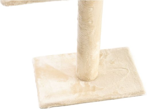 Cat Craft 4-Level Adjustable Climbing & Perch Cat Tree with Scratching Post, Cream, X-Large