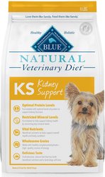 Blue Buffalo Natural Veterinary Diet KS Kidney Support Dry Dog Food, 6-lb bag