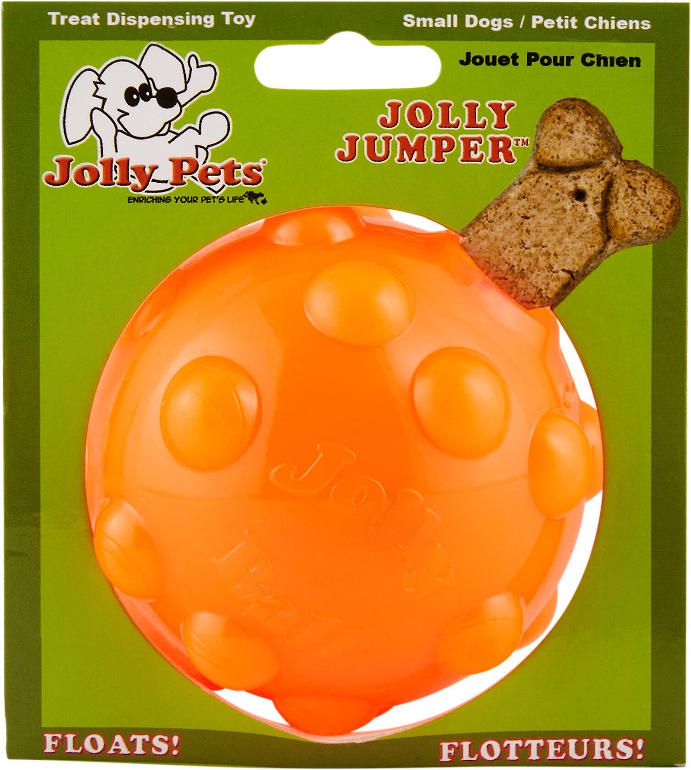 Joyhound Chew Well Ball Treat Dispenser Dog Toy in Orange, Size