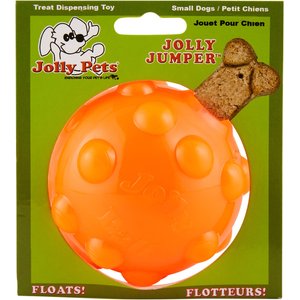 Jolly Pets Jolly Jumper Ball Dog Toy, Orange, 3-in
