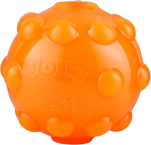 Jolly Pets Jolly Jumper Ball Dog Toy, Orange, 3-in