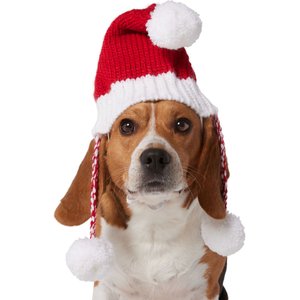 Frisco Chunky Knit Santa Dog & Cat Hat, Medium/Large