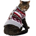 Frisco Chunky Knit Multi Stripe Dog & Cat Sweater with Polar Fleece Lining, Small