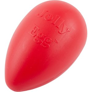 Jolly Pets Jolly Egg Dog Toy, Red, 8-in
