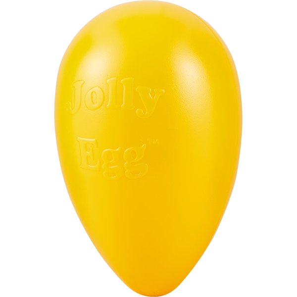 JOLLY PETS Jolly Egg Dog Toy, Yellow, 12in