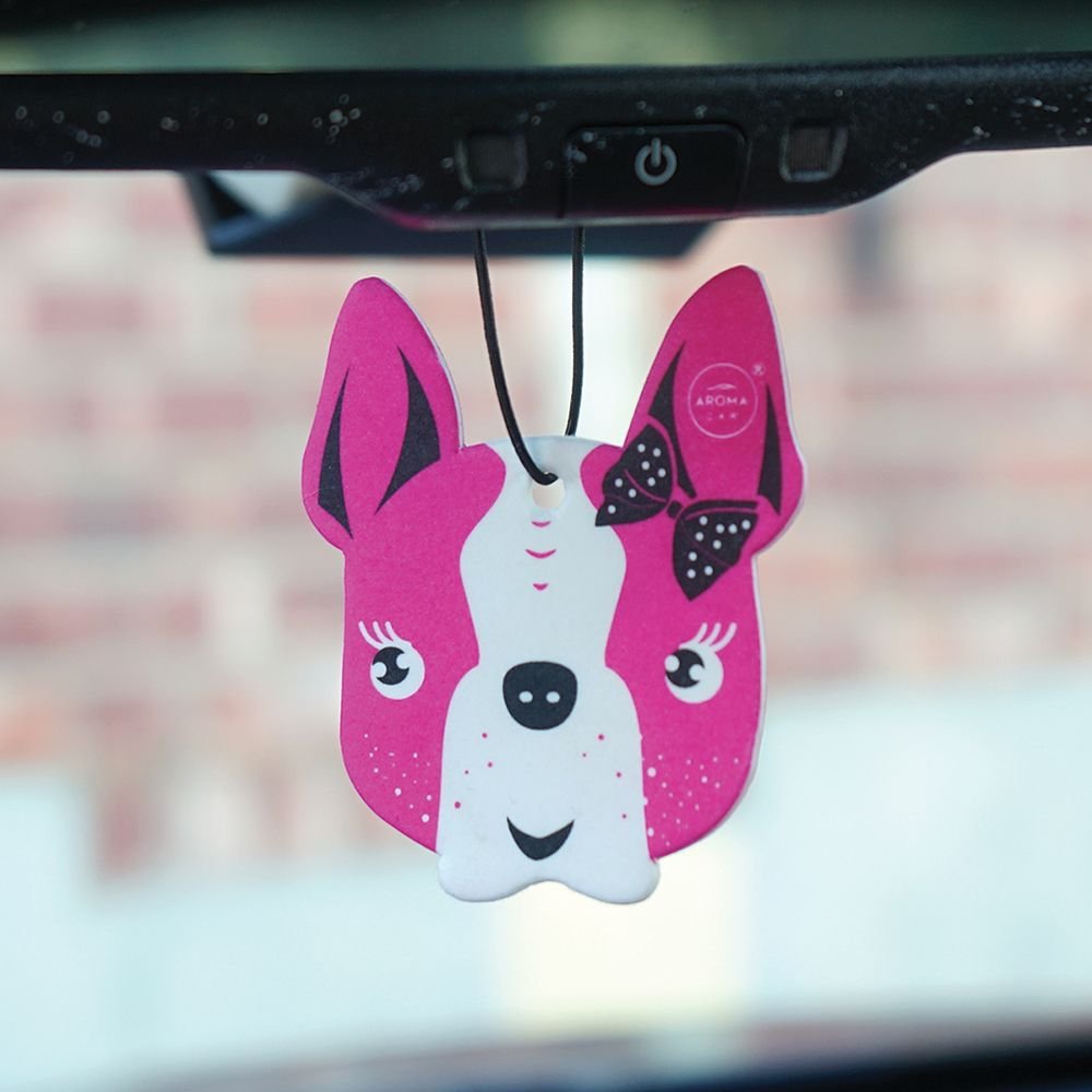 AROMA CAR Love Pets Series Bulldog Air Fresheners & Dog Deodorizer, 3