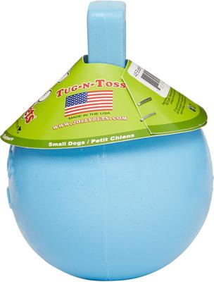 Show full view: Jolly Pets Tug-n-Toss Dog Toy, Blueberry, 4.5-in slide 4 of 7