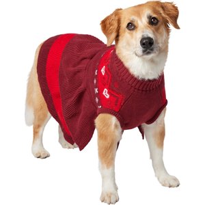 Frisco Nordic Sequin Dog & Cat Sweater Dress, X-Large