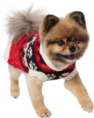 Show full view: Frisco Nordic Pawprint Dog & Cat Sweater, Small slide 3 of 10