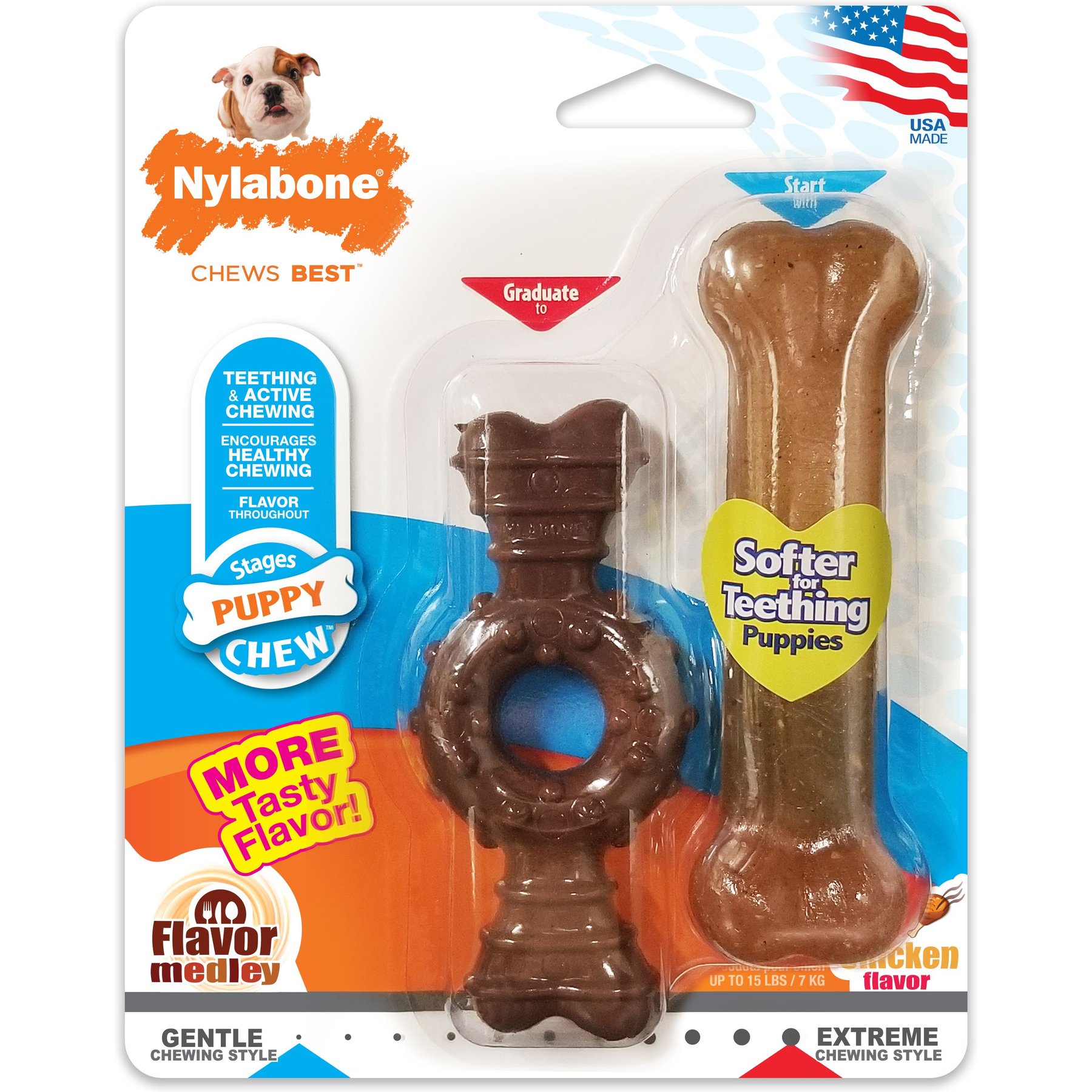 Nylabone flavor hot sale medley