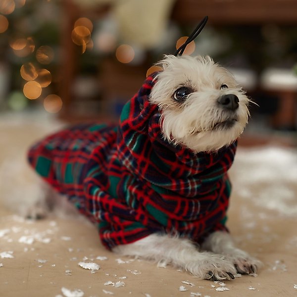 Show full view: Frisco Polar Fleece Dog Pullover with Snood, Small slide 7 of 10