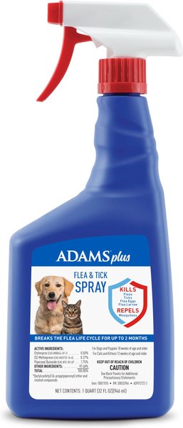 Adams Plus Flea & Tick Pet Spray, 32-oz bottle slide 1 of 13