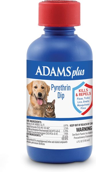 Adams Plus Flea & Tick Pyrethrin Pet Dip, 4-oz bottle slide 1 of 13
