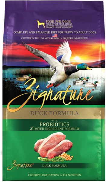 Zignature Duck Limited Ingredient Formula Grain-Free Dry Dog Food, 4-lb bag slide 1 of 11