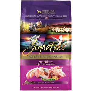 Zignature Zssential Multi-Protein Formula With Probiotics Dry Dog Food, 4-lb bag