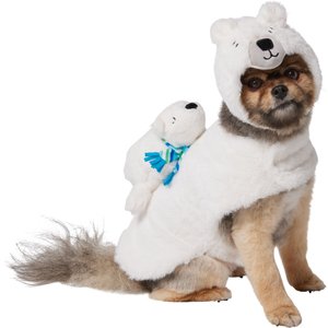 Frisco Polar Bear Ride-On Dog Costume, Small