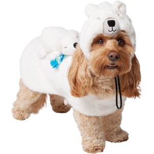Frisco Polar Bear Ride-On Dog Costume, Medium