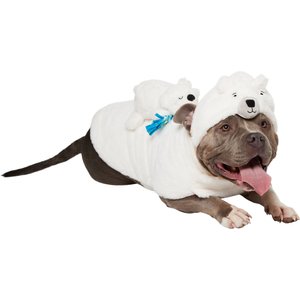 Frisco Polar Bear Ride-On Dog Costume, Large