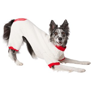 Frisco Candy Cane Dog & Cat Snuggle Up Knit PJs, X-Large