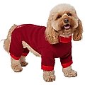Frisco Holiday Plaid Dog & Cat Snuggle Up Knit PJs, Medium