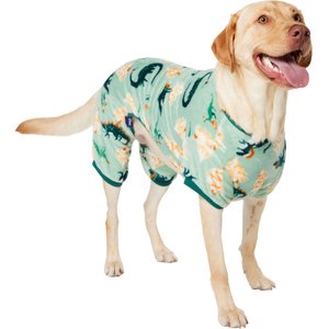 Frisco Holiday Dino Dog & Cat Plush Fleece PJs, XX-Large