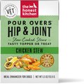 The Honest Kitchen Functional POUR OVERS Hip & Joint Support Chicken Stew Dog Food Topper, 5.5-oz can, case of 12