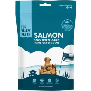 Fur Valley Salmon Bites Grain-Free Freeze-Dried Dog Treats, 2-oz bag