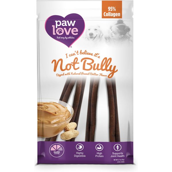 PawLove 12-in Peanut Butter I Can't Believe It's Not Dog Treat, 4 count