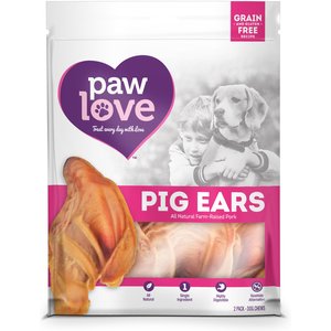 PawLove 7-in Cow Ears Dog Treat, 2 count