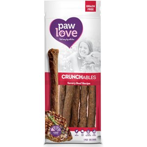 Paw Love 10-in Beef Crunchables Dog Treat, 5 count