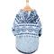 Show in main carousel: Frisco Snuggle Up Knit Dog & Cat Hoodie, Blue DNU, Small slide 4 of 11