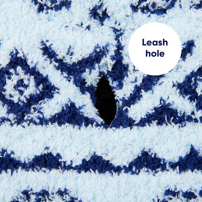 Show full view: Frisco Snuggle Up Knit Dog & Cat Hoodie, Blue DNU, Small slide 7 of 11