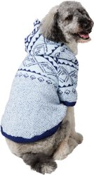 Frisco Snuggle Up Knit Dog & Cat Hoodie, Blue DNU, XX-Large