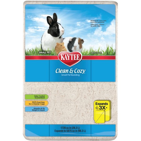 KAYTEE Clean & Cozy Small Animal Bedding, 85L, bundle of 2
