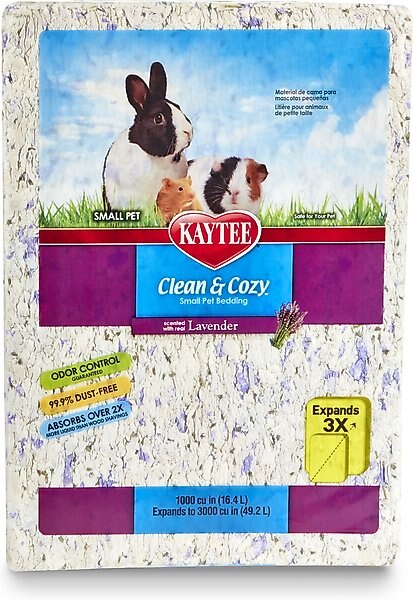 Kaytee Clean & Cozy Scented Small Animal Bedding, Lavender, 49.2-L, bundle of 2 slide 1 of 13