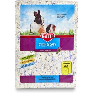 Kaytee Clean & Cozy Scented Small Animal Bedding, Lavender, 49.2-L, bundle of 2