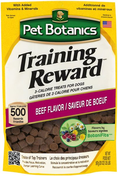 Pet Botanics Training Reward Beef Flavor Dog Treats, 20-oz bag slide 1 of 5