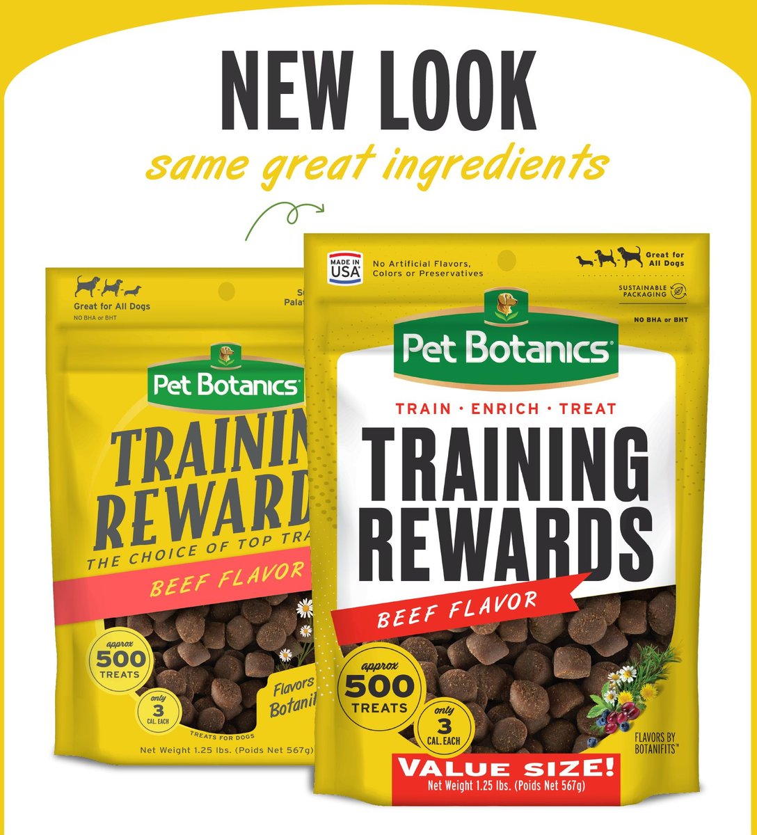 PET BOTANICS Training Reward Beef Flavor Dog Treats, 20oz bag