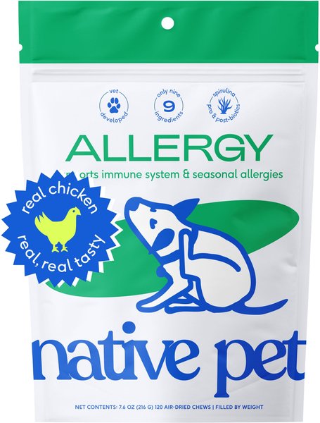 Native Pet Allergy And Immune Chews Allergy And Itch Relief Supplement For