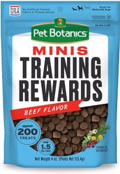 Pet Botanics Mini Training Reward Beef Flavor Dog Treats, 4-oz bag