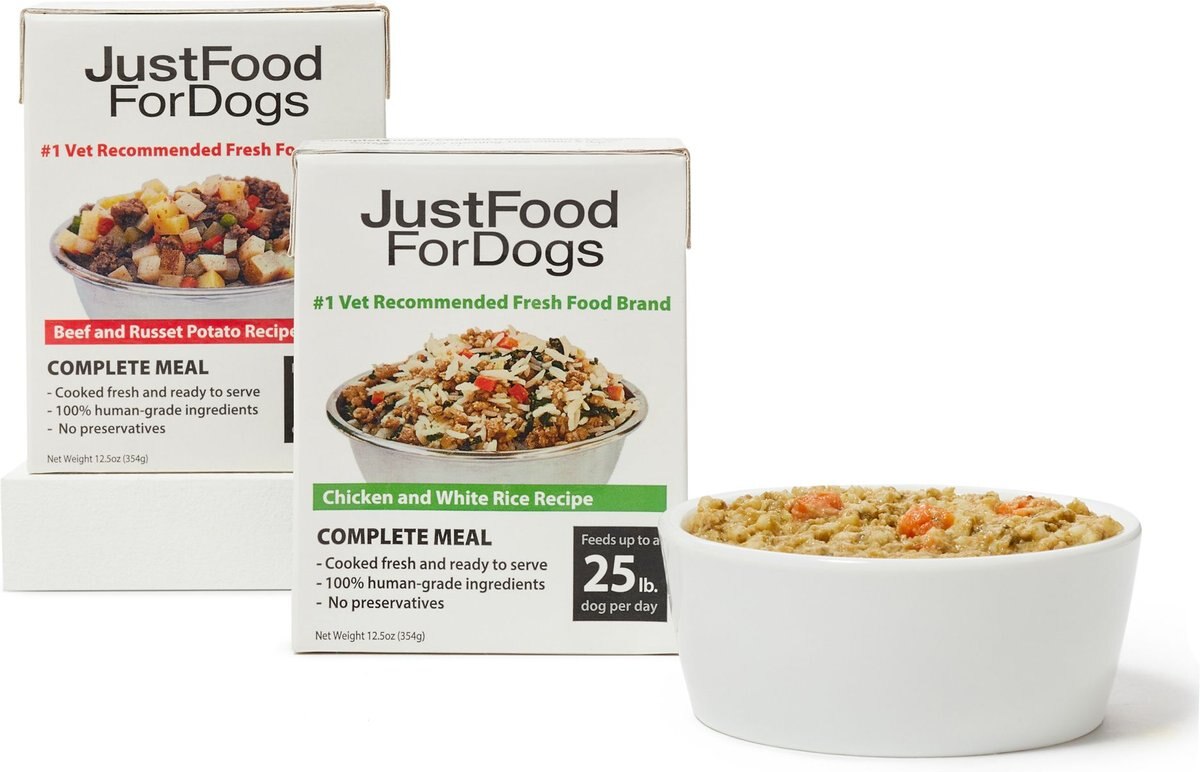 JUSTFOODFORDOGS Pantry Fresh Beef & Chicken Variety Pack Fresh Dog Food