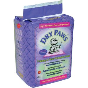 MidWest Dry Paws Training & Floor Protection Pads, 50 count