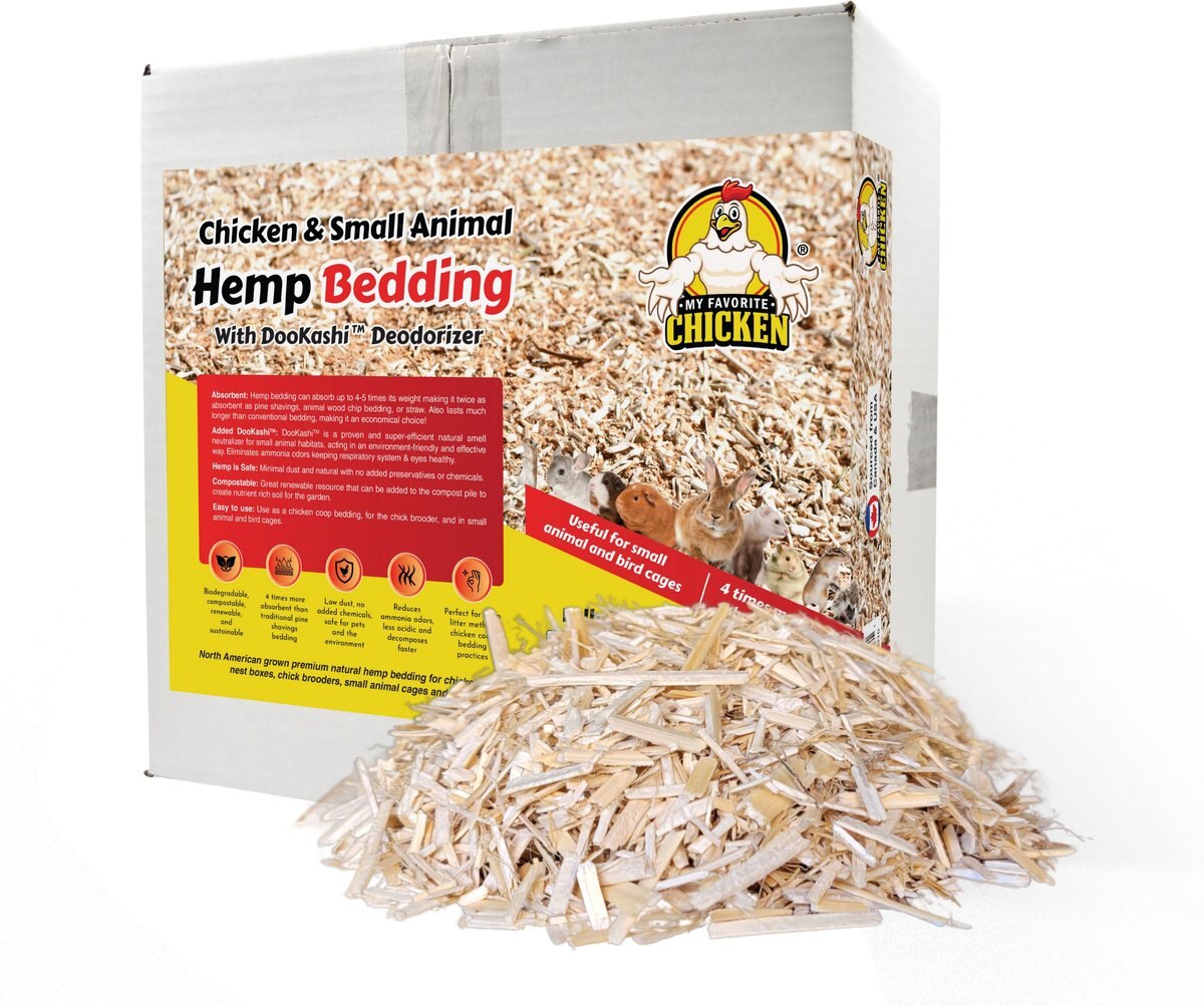 MY FAVORITE CHICKEN Chicken & Small Animal Hemp Bedding with DooKashi