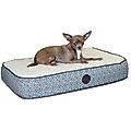 K&H Pet Products Superior Orthopedic Dog Bed, Gray, Paw Bone Print, Small 