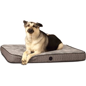 K&H Pet Products Superior Orthopedic Dog Bed, Gray, Paw Bone Print, Large