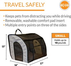 K&H Pet Products Travel Safety Pet Carrier, Small slide 2 of 9